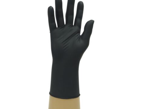 GLOVES BLACK NITRILE POWDER FREE