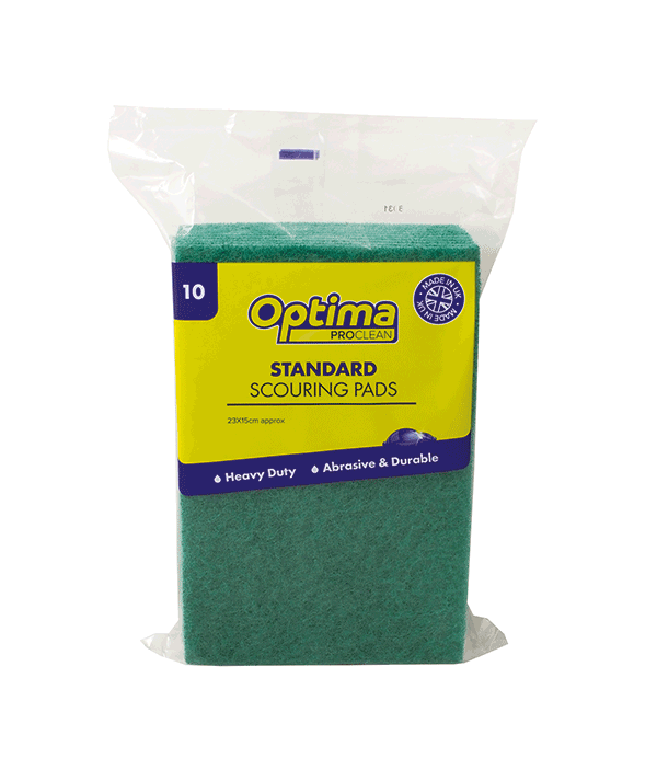 STANDARD GREEN SCOURING PADS - Pack of 10 1 STANDARD GREEN SCOURING PADS - Pack of 10