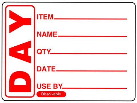 LABELS FOOD SAFETY X 500