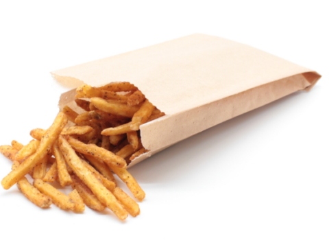 HOT & SAVOURY GREASEPROOF LINED FOOD BAG