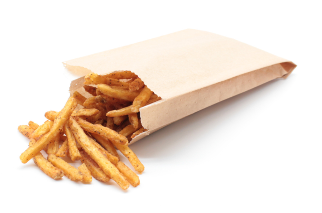 HOT 'N' SAVOURY™ GREASEPROOF FOOD BAGS | COMPOSTABLE TAKEAWAY BAGS 1 HOT & SAVOURY GREASEPROOF LINED FOOD BAG