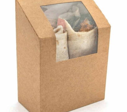 KRAFT TORTILLA WRAP BOXES X100