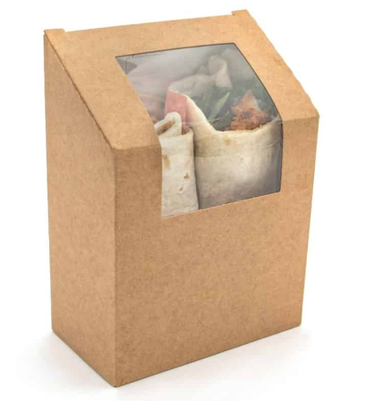 KRAFT TORTILLA WRAP BOXES X100