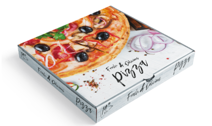 Premium grey pizza boxes